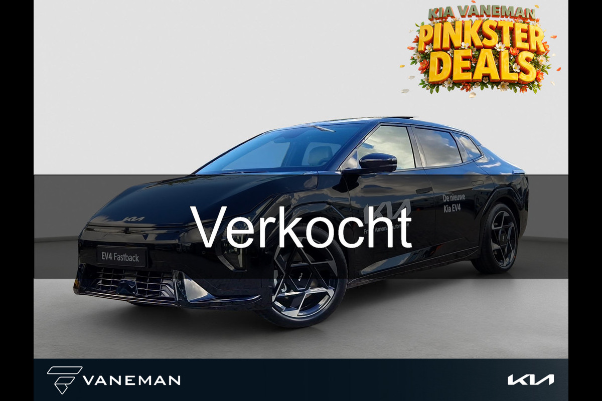 Kia EV4 Fastback GT-PlusLine 81.4 kWh | Dodehoekcamera | Stoelventilatie | Pano | 360 Camera | HUD |