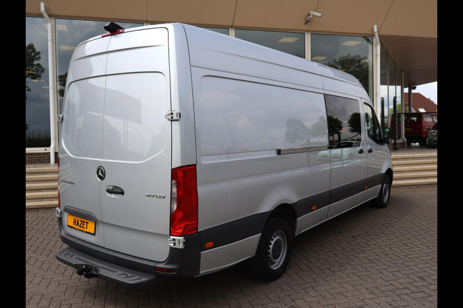 Mercedes-Benz Sprinter 317 CDI 170 PK AUT. L3H2 DUBBEL CABINE 6-PERS. + NAVIGATIE | CAMERA | CARPLAY | TREKHAAK