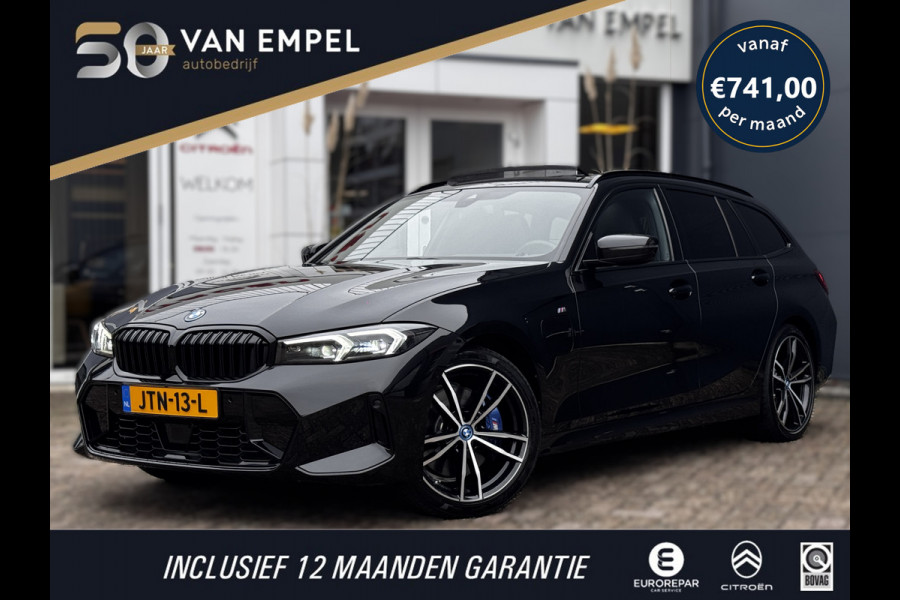 BMW 3 Serie Touring 330e xDrive M-Sport | Pano | 100% SOH | M-Kuipstoelen + Leder + Memory | Laser | HUD | LCI Curved Wide display
