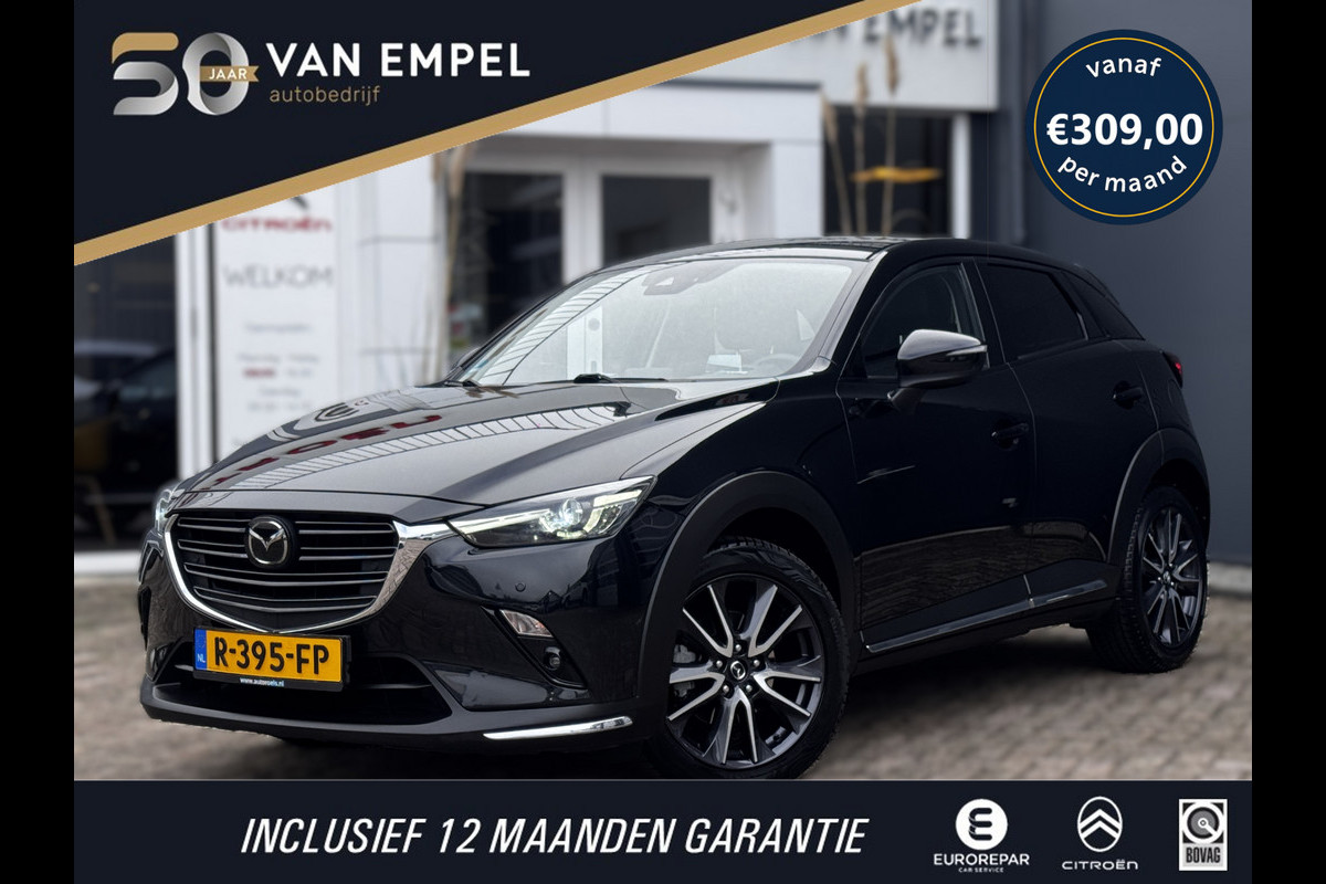 Mazda CX-3 2.0 SkyActiv-G 120 GT-M | Camera | Adaptive Cruise | BOSE | Stoelverwarming | Automaat | Head-up Display