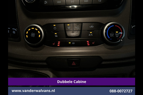 Ford Transit Custom 2.0 TDCI 131pk L2H1 Dubbele Cabine Euro6 Airco | 5-Zits | Camera | 2800kg Trekhaak | LED Cruisecontrol, Stoelverwarming, Verwarmde Voorruit, Parkeersensoren