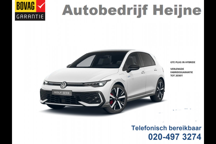 Volkswagen Golf GTE 1.5 eHybrid 272 PK HYBRID GTE-SPORT LEDER/LED-MATRIX/HEAD-UP!/18-INCH