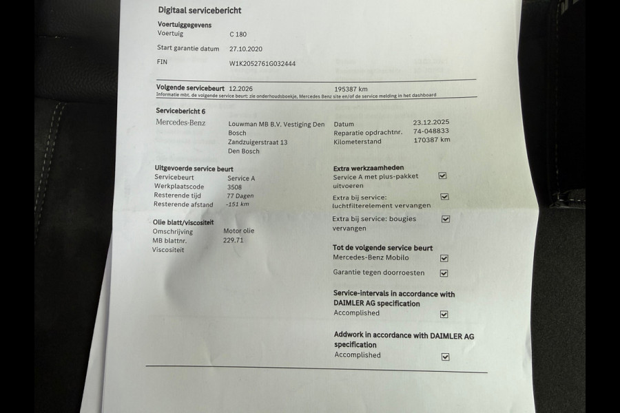 Mercedes-Benz C-Klasse Estate 180 Business Solution AMG l Facelift l Camera l Navi l Multibeam l VDOH l