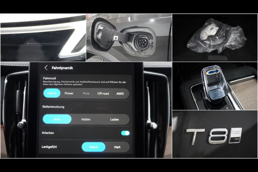 Volvo XC90 2.0 T8 Plug-in hybrid AWD Ultra Dark ** FULL OPTIONS, PANORAMA, WINTER, 21-inch LMV, H&K SOUND ** 1e EIG - UNFALLFREI ** ** INFORMEER OOK NAAR ONZE AANTREKKELIJKE FINANCIAL-LEASE TARIEVEN **