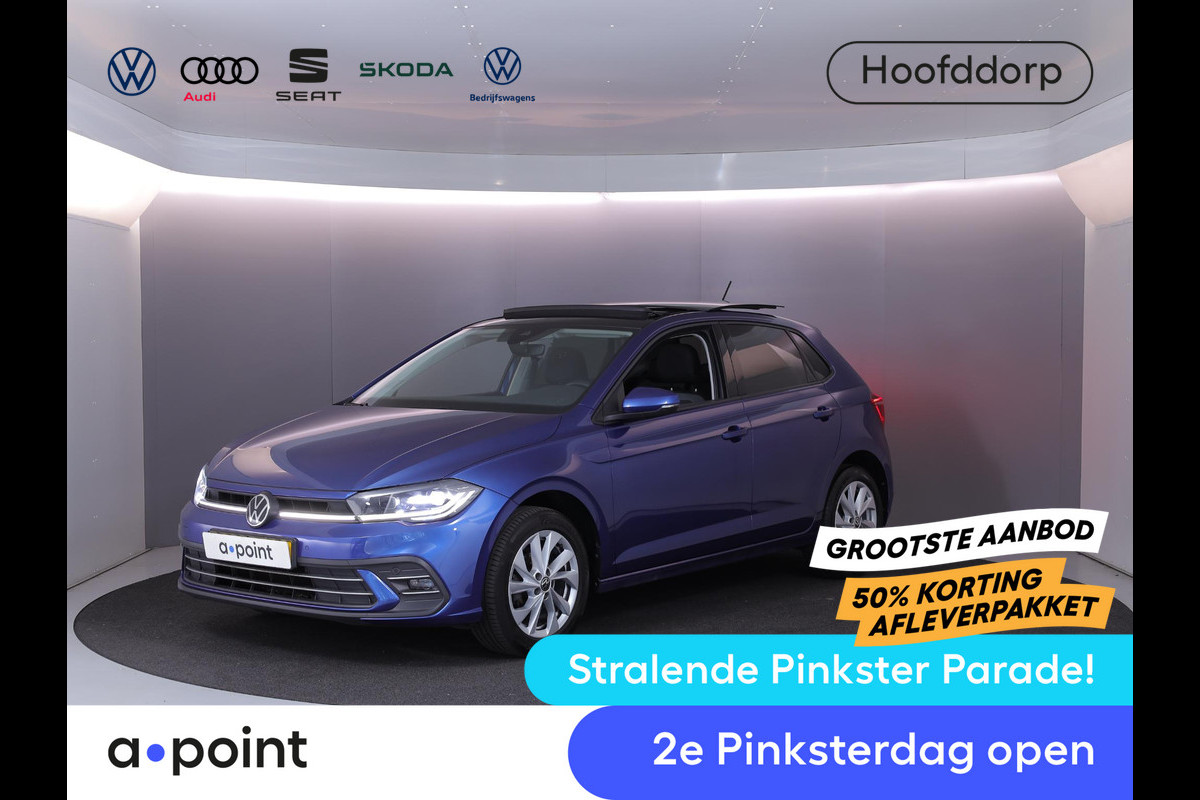 Volkswagen Polo 1.0 TSI Style 95 pk | Navigatie via App | Panoramadak | Parkeersensoren | Matrix LED koplampen | Adaptieve cruise control |