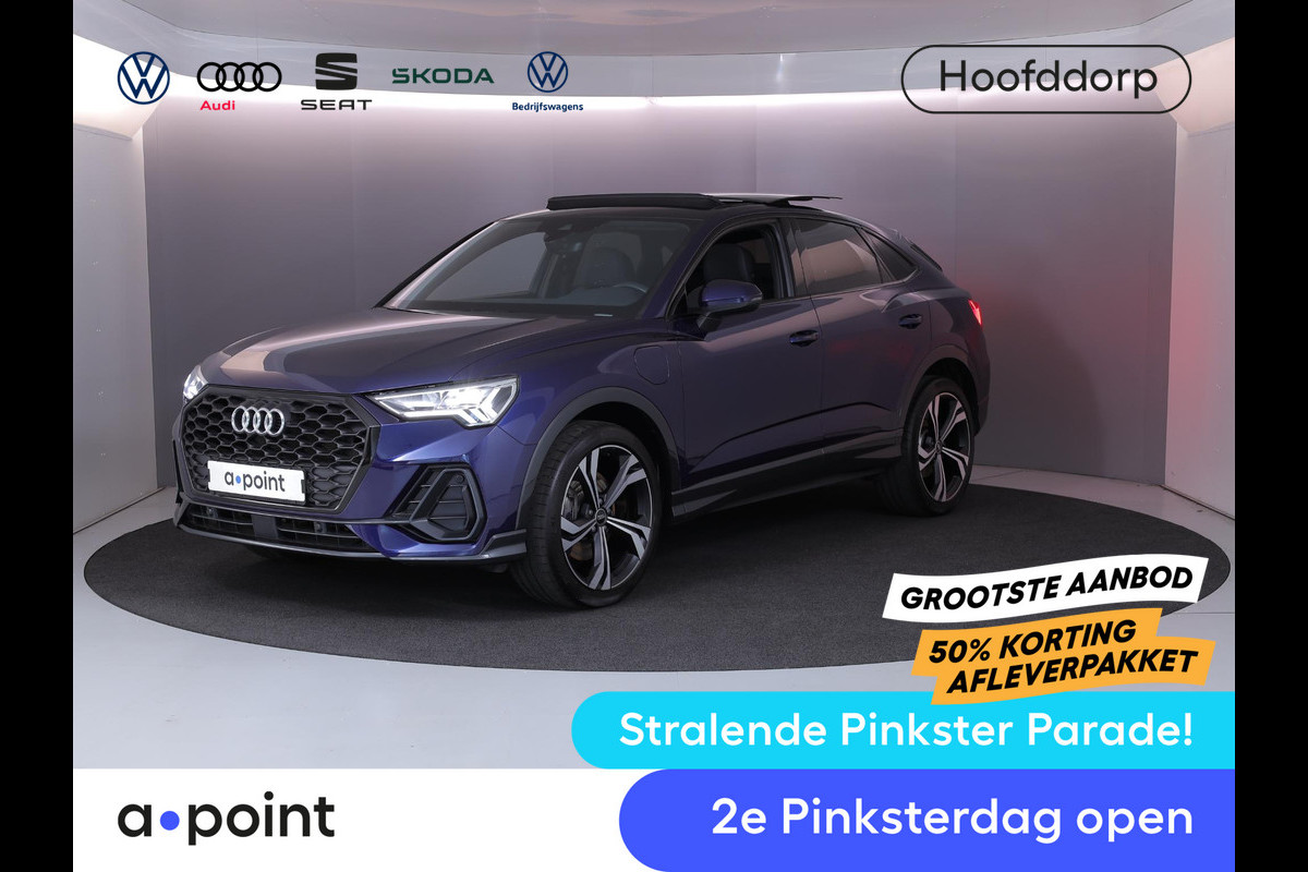 Audi Q3 Sportback 45 TFSI e S Edition 245 pk S-tronic | Navigatie | Panoramadak | Parkeersensoren | Achteruitrijcamera | Adaptieve cruise control | Lichtmetalen velgen 20" |