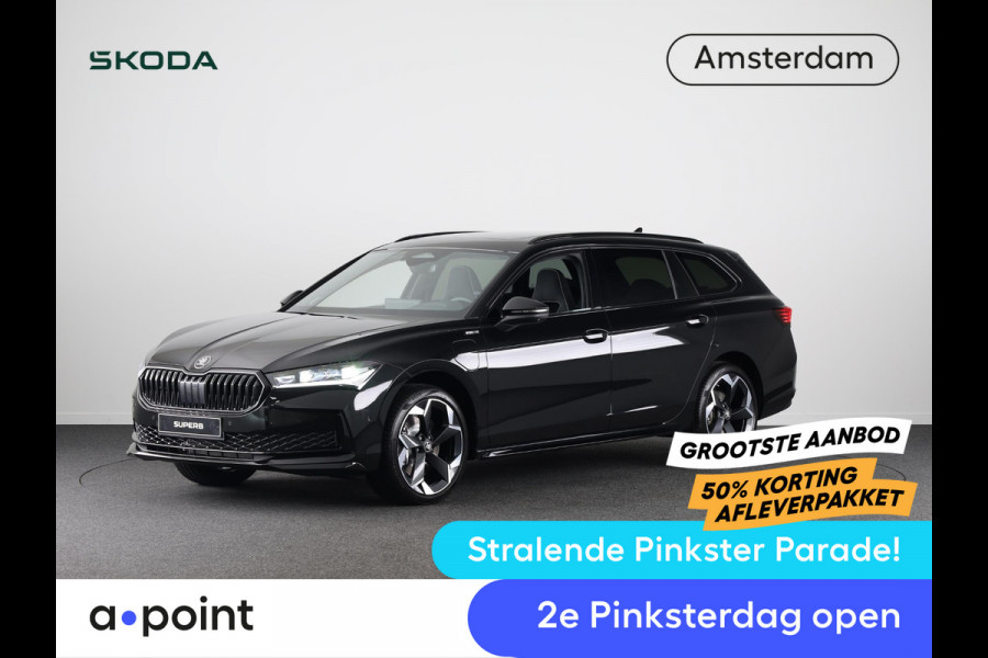 Škoda Superb combi Sportline Business PHEV 1.5 TSI 204 pk 6 versn. DSG | Travel assist plus | Panoramadak | Canton | 19 inch lichtmetalen velgen