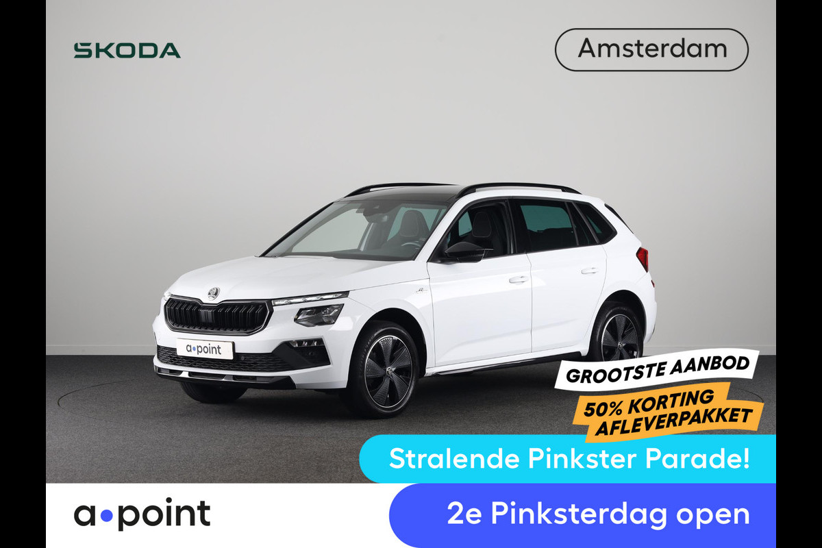 Škoda Kamiq 1.0 TSI Monte Carlo 115 pk Automaat (DSG) | Verlengde garantie | Navigatie | Panoramadak | Parkeersensoren | Achteruitrijcamera | Stoelverwarming |