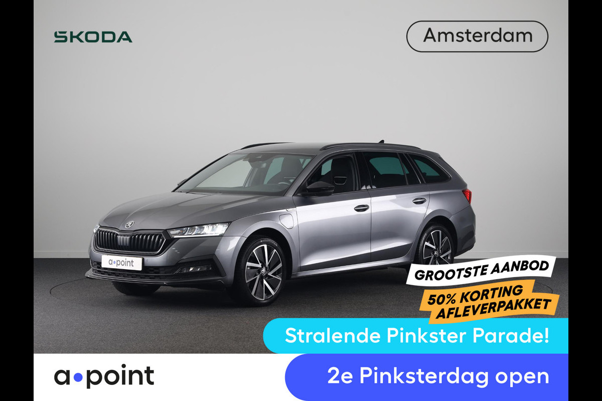Škoda Octavia Combi 1.4 TSI iV PHEV Sportline Business 204 pk Automaat (DSG) | Verlengde garantie | Navigatie | Parkeersensoren | Adaptieve cruise control | Stoelverwarming |