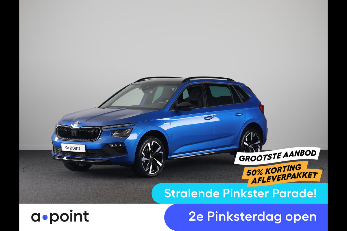Škoda Kamiq 1.0 TSI Monte Carlo 115 pk | Verlengde garantie | Navigatie via App | Panoramadak | Parkeersensoren | Achteruitrijcamera | Adaptieve cruise controle