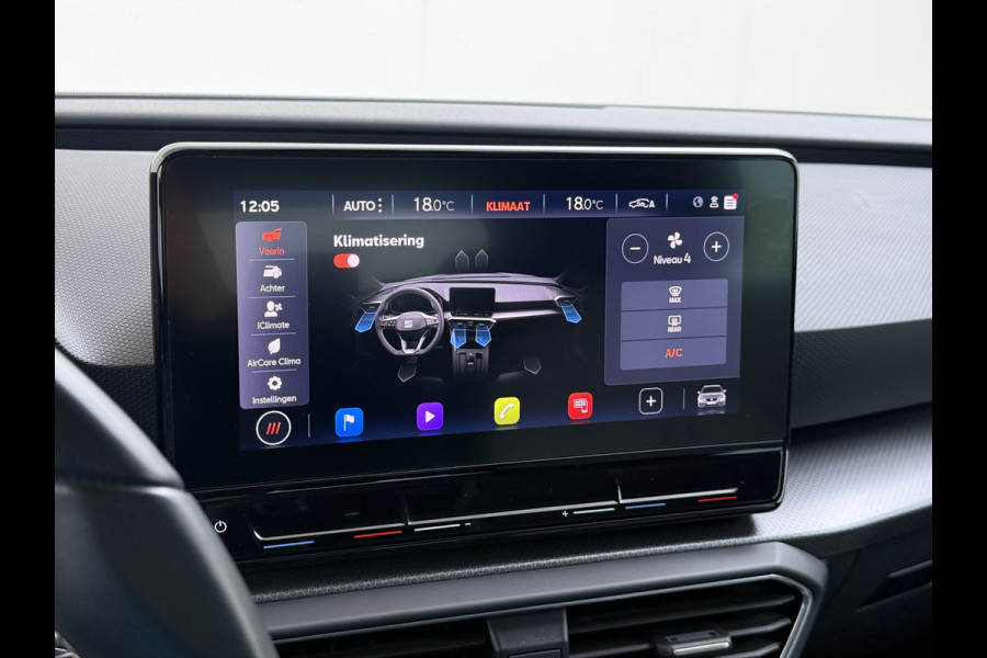 Seat Leon Sportstourer 1.5T 131pk *Nieuw Model* Trekhaak Camera Adaptive-Cruise Navi Ecc Virtual Cockpit Apple Carplay/Android Auto Pdc St Lmv Led DAB Keyless Isofix Front assist Regensensor Bluetooth Rijstrooksensor 1e Eigenaar Origineel Nederlandse Auto