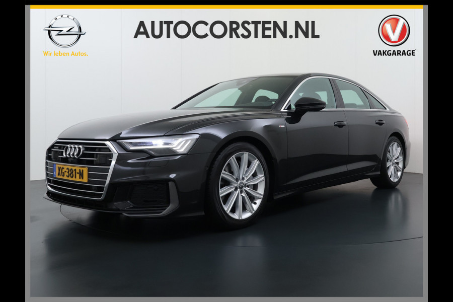 Audi A6 Limousine 50TDI Diesel 286pk Quattro Hybride S-Line Sport Leer/Alcantara Adap.Cruise 360°Camera Bang&Olufsen® Navi Ecc Elek.Stoe Apple Carplay Android Auto DAB Stoelverwarming Matrix-Led Dynamisch Achterlicht Lmv Origineel Nederlandse Auto