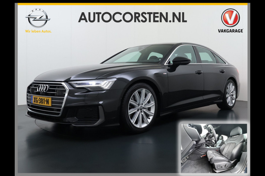 Audi A6 Limousine 50TDI Diesel 286pk Quattro Hybride S-Line Sport Leer/Alcantara Adap.Cruise 360°Camera Bang&Olufsen® Navi Ecc Elek.Stoe Apple Carplay Android Auto DAB Stoelverwarming Matrix-Led Dynamisch Achterlicht Lmv Origineel Nederlandse Auto