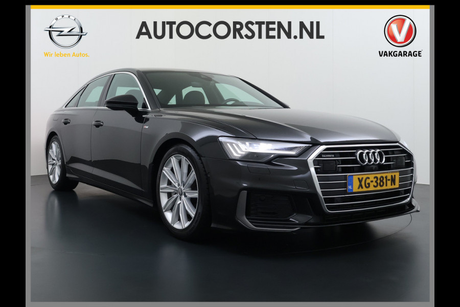 Audi A6 Limousine 50TDI Diesel 286pk Quattro Hybride S-Line Sport Leer/Alcantara Adap.Cruise 360°Camera Bang&Olufsen® Navi Ecc Elek.Stoe Apple Carplay Android Auto DAB Stoelverwarming Matrix-Led Dynamisch Achterlicht Lmv Origineel Nederlandse Auto