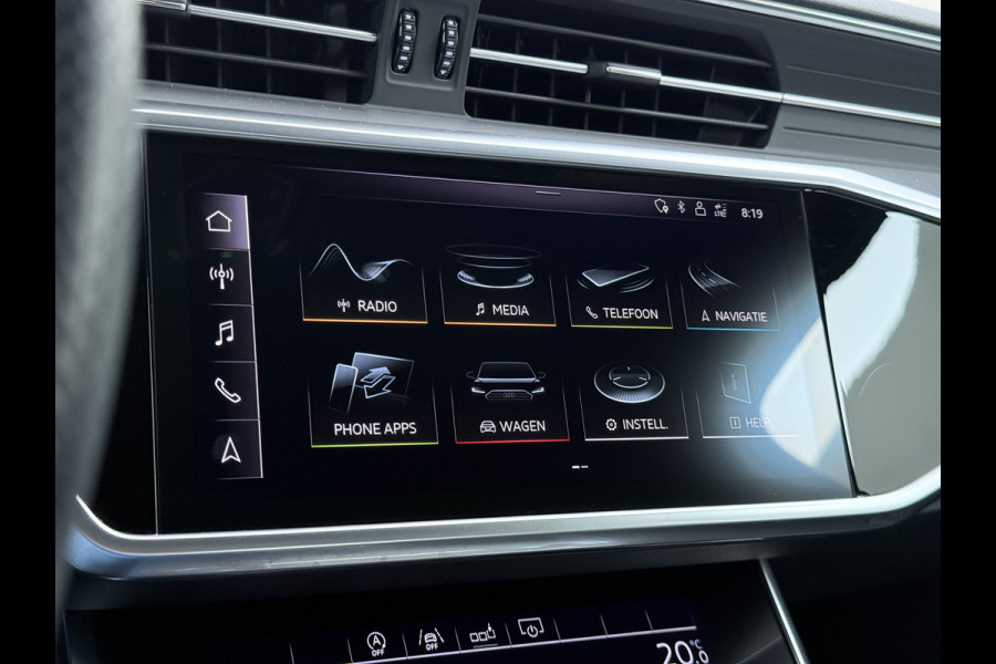 Audi A6 Limousine 50TDI Diesel 286pk Quattro Hybride S-Line Sport Leer/Alcantara Adap.Cruise 360°Camera Bang&Olufsen® Navi Ecc Elek.Stoe Apple Carplay Android Auto DAB Stoelverwarming Matrix-Led Dynamisch Achterlicht Lmv Origineel Nederlandse Auto