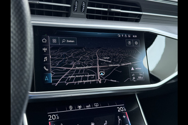 Audi A6 Limousine 50TDI Diesel 286pk Quattro Hybride S-Line Sport Leer/Alcantara Adap.Cruise 360°Camera Bang&Olufsen® Navi Ecc Elek.Stoe Apple Carplay Android Auto DAB Stoelverwarming Matrix-Led Dynamisch Achterlicht Lmv Origineel Nederlandse Auto