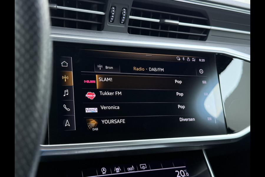 Audi A6 Limousine 50TDI Diesel 286pk Quattro Hybride S-Line Sport Leer/Alcantara Adap.Cruise 360°Camera Bang&Olufsen® Navi Ecc Elek.Stoe Apple Carplay Android Auto DAB Stoelverwarming Matrix-Led Dynamisch Achterlicht Lmv Origineel Nederlandse Auto