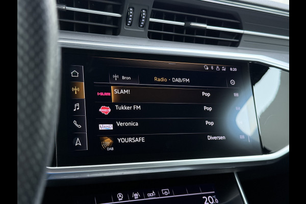 Audi A6 Limousine 50TDI Diesel 286pk Quattro Hybride S-Line Sport Leer/Alcantara Adap.Cruise 360°Camera Bang&Olufsen® Navi Ecc Elek.Stoe Apple Carplay Android Auto DAB Stoelverwarming Matrix-Led Dynamisch Achterlicht Lmv Origineel Nederlandse Auto