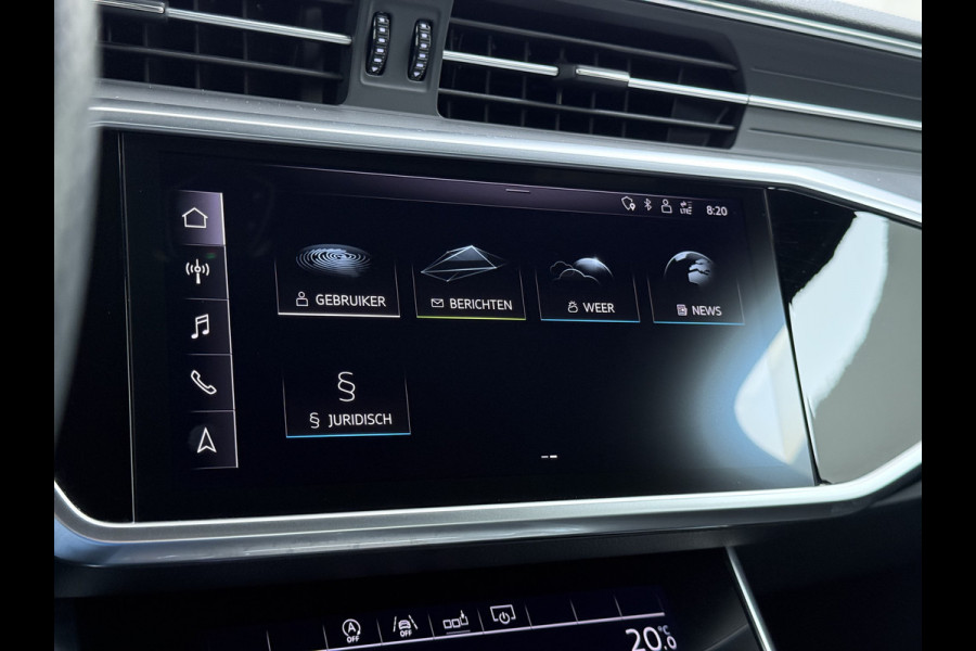 Audi A6 Limousine 50TDI Diesel 286pk Quattro Hybride S-Line Sport Leer/Alcantara Adap.Cruise 360°Camera Bang&Olufsen® Navi Ecc Elek.Stoe Apple Carplay Android Auto DAB Stoelverwarming Matrix-Led Dynamisch Achterlicht Lmv Origineel Nederlandse Auto