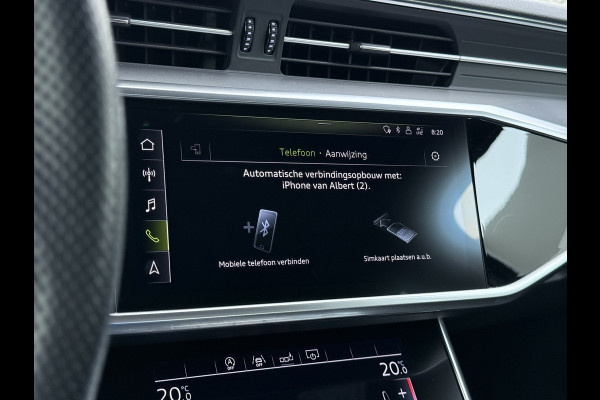 Audi A6 Limousine 50TDI Diesel 286pk Quattro Hybride S-Line Sport Leer/Alcantara Adap.Cruise 360°Camera Bang&Olufsen® Navi Ecc Elek.Stoe Apple Carplay Android Auto DAB Stoelverwarming Matrix-Led Dynamisch Achterlicht Lmv Origineel Nederlandse Auto