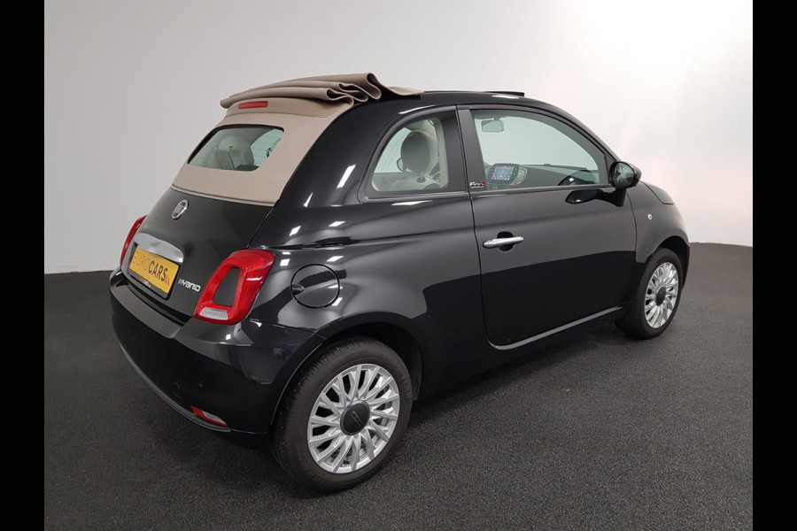 Fiat 500C 1.0 Hybrid Lounge + Navigatie Climate Control Cruise Control DAB Parkeer Sensoren Lichtmetalen velgen