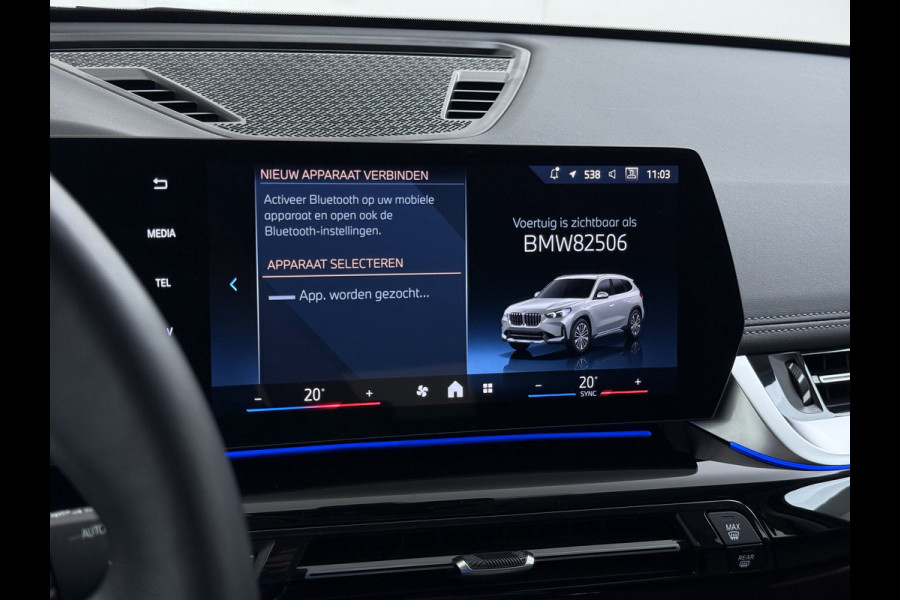BMW X1 xDrive25e PHEV Hybrid 245pk Automaat Trekhaak Leder Sportstoelen 4WD Adap.Cruise Camera Navi Dual-Ecc ParkAssist Pdc Apple Carpl Lmv Elek.Achterklep Connect Drive Isofix DAB Led Regen-Lichtsensor Lane Assist Wifi AWD 1.700KG Trekgewicht 1e Eigenaar Dealeronderhouden Origineel Nederlandse Auto
