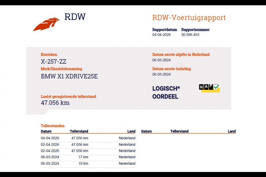 BMW X1 xDrive25e PHEV Hybrid 245pk Automaat Trekhaak Leder Sportstoelen 4WD Adap.Cruise Camera Navi Dual-Ecc ParkAssist Pdc Apple Carpl Lmv Elek.Achterklep Connect Drive Isofix DAB Led Regen-Lichtsensor Lane Assist Wifi AWD 1.700KG Trekgewicht 1e Eigenaar Dealeronderhouden Origineel Nederlandse Auto