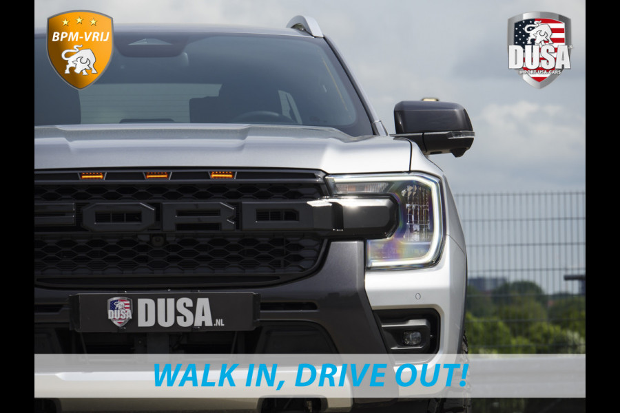 Ford Ranger 2.3L | Wildtrak | PHEV | Liftkit | Raptor Grille | Mud-Tec Rolcover | 3.500kg trekken | Iconic Silver Getoonde accessoires zijn verkrijgbaar tegen meerprijs
