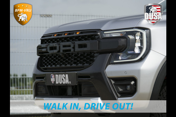 Ford Ranger 2.3L | Wildtrak | PHEV | Liftkit | Raptor Grille | Mud-Tec Rolcover | 3.500kg trekken | Iconic Silver Getoonde accessoires zijn verkrijgbaar tegen meerprijs