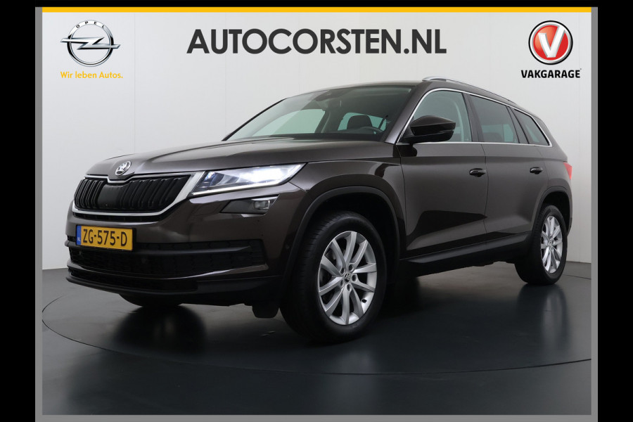 Škoda Kodiaq 1.5TSI Automaat Style Business Navi 3-Zone Ecc Adap.Cruise 360°Camera Elek.Stoel+Memory Apple Carplay Android Auto Pdc Stoelverwarming Elek.Achterklep Led Lmv Isofix P-Assist Regen-Lichtsensor Dealeronderhouden 1e Eigenaar Origineel Nederlandse Auto