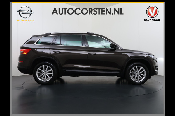Škoda Kodiaq 1.5TSI Automaat Style Business Navi 3-Zone Ecc Adap.Cruise 360°Camera Elek.Stoel+Memory Apple Carplay Android Auto Pdc Stoelverwarming Elek.Achterklep Led Lmv Isofix P-Assist Regen-Lichtsensor Dealeronderhouden 1e Eigenaar Origineel Nederlandse Auto