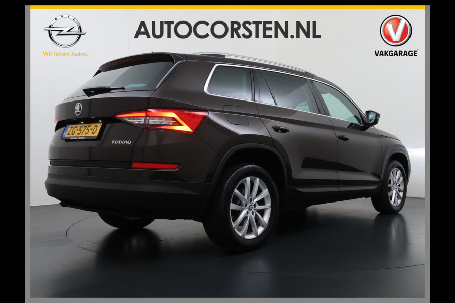 Škoda Kodiaq 1.5TSI Automaat Style Business Navi 3-Zone Ecc Adap.Cruise 360°Camera Elek.Stoel+Memory Apple Carplay Android Auto Pdc Stoelverwarming Elek.Achterklep Led Lmv Isofix P-Assist Regen-Lichtsensor Dealeronderhouden 1e Eigenaar Origineel Nederlandse Auto