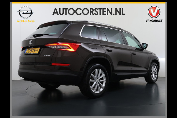 Škoda Kodiaq 1.5TSI Automaat Style Business Navi 3-Zone Ecc Adap.Cruise 360°Camera Elek.Stoel+Memory Apple Carplay Android Auto Pdc Stoelverwarming Elek.Achterklep Led Lmv Isofix P-Assist Regen-Lichtsensor Dealeronderhouden 1e Eigenaar Origineel Nederlandse Auto