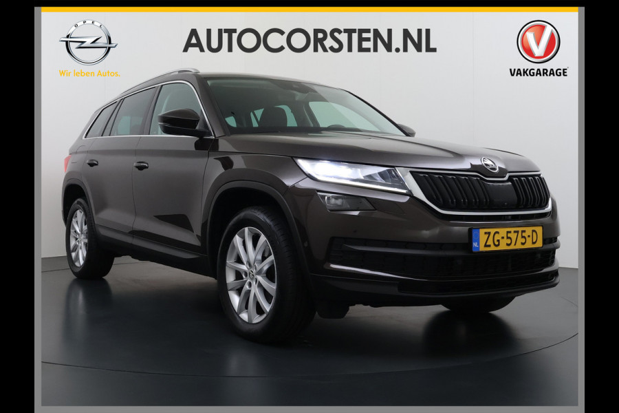 Škoda Kodiaq 1.5TSI Automaat Style Business Navi 3-Zone Ecc Adap.Cruise 360°Camera Elek.Stoel+Memory Apple Carplay Android Auto Pdc Stoelverwarming Elek.Achterklep Led Lmv Isofix P-Assist Regen-Lichtsensor Dealeronderhouden 1e Eigenaar Origineel Nederlandse Auto