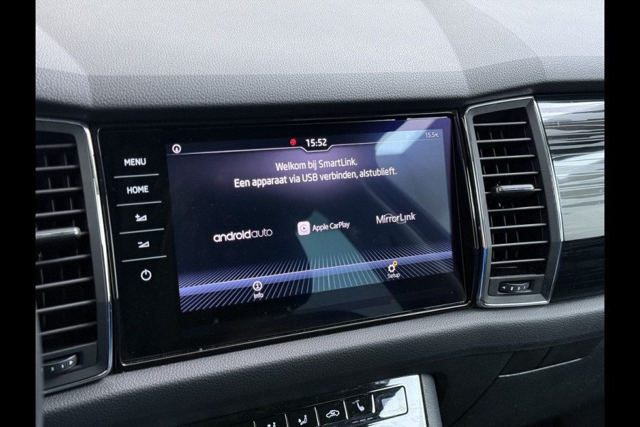Škoda Kodiaq 1.5TSI Automaat Style Business Navi 3-Zone Ecc Adap.Cruise 360°Camera Elek.Stoel+Memory Apple Carplay Android Auto Pdc Stoelverwarming Elek.Achterklep Led Lmv Isofix P-Assist Regen-Lichtsensor Dealeronderhouden 1e Eigenaar Origineel Nederlandse Auto
