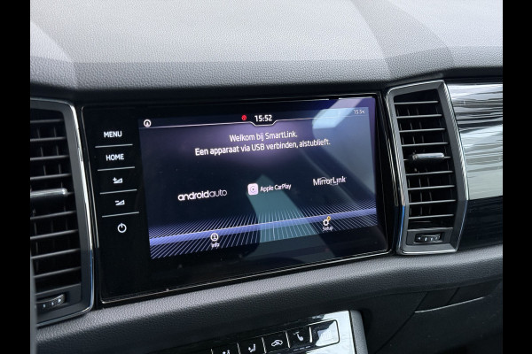 Škoda Kodiaq 1.5TSI Automaat Style Business Navi 3-Zone Ecc Adap.Cruise 360°Camera Elek.Stoel+Memory Apple Carplay Android Auto Pdc Stoelverwarming Elek.Achterklep Led Lmv Isofix P-Assist Regen-Lichtsensor Dealeronderhouden 1e Eigenaar Origineel Nederlandse Auto