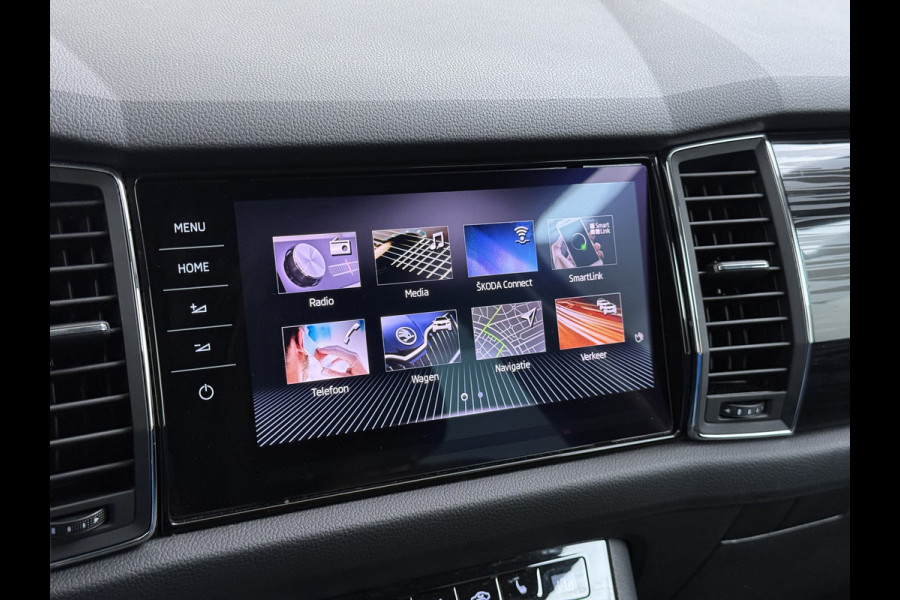 Škoda Kodiaq 1.5TSI Automaat Style Business Navi 3-Zone Ecc Adap.Cruise 360°Camera Elek.Stoel+Memory Apple Carplay Android Auto Pdc Stoelverwarming Elek.Achterklep Led Lmv Isofix P-Assist Regen-Lichtsensor Dealeronderhouden 1e Eigenaar Origineel Nederlandse Auto