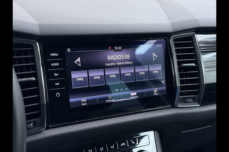 Škoda Kodiaq 1.5TSI Automaat Style Business Navi 3-Zone Ecc Adap.Cruise 360°Camera Elek.Stoel+Memory Apple Carplay Android Auto Pdc Stoelverwarming Elek.Achterklep Led Lmv Isofix P-Assist Regen-Lichtsensor Dealeronderhouden 1e Eigenaar Origineel Nederlandse Auto
