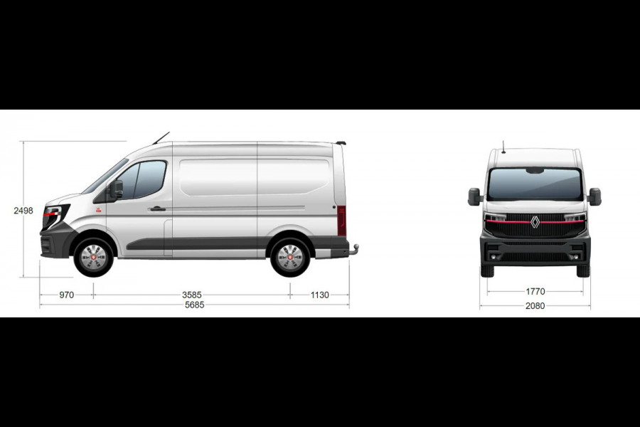 Renault Master Red Edition L2H2 E-TECH 87kWh / Betimmering / /Trekhaak