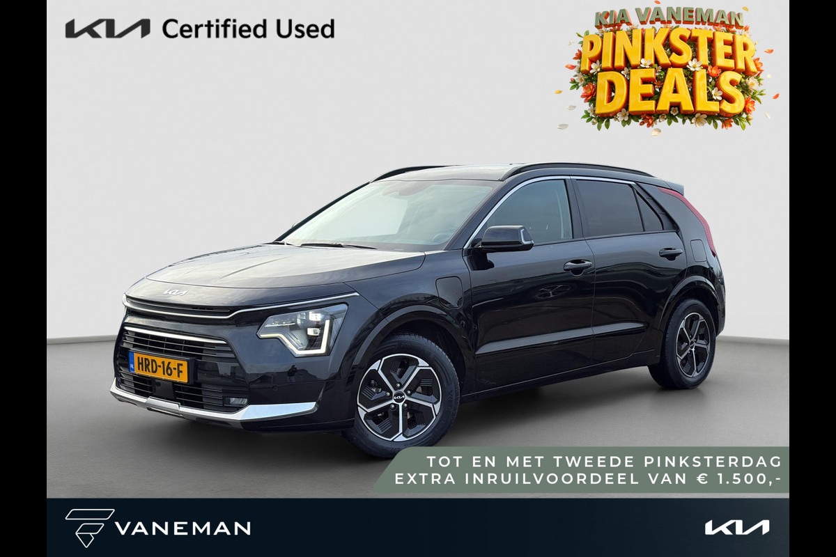 Kia Niro 1.6 GDi PHEV DynamicPlusLine | Leder | Stoel- en Stuurverwarming | Adapt. Cruise | Schuif/Kanteldak | Elektr. Achterklep |