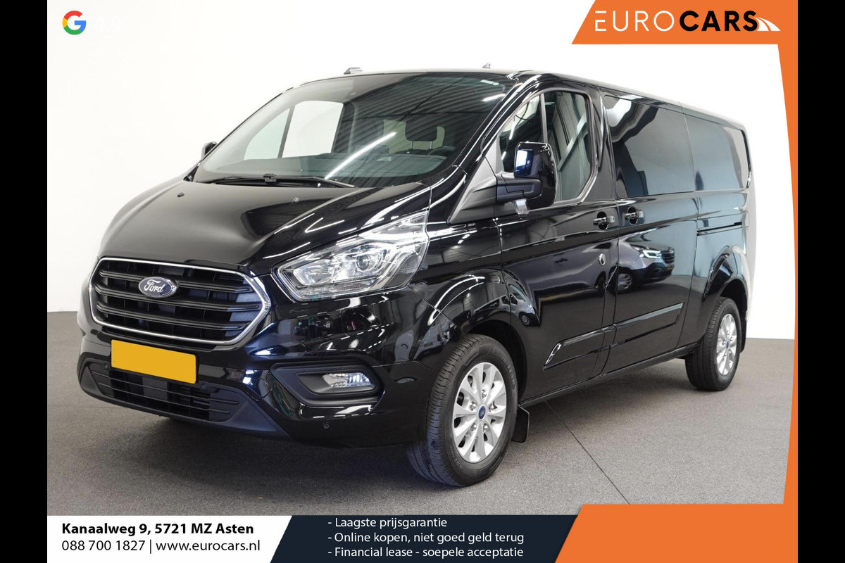 Ford Transit Custom 300 2.0 TDCI L2H1 Limited Dubbele Cabine Automaat Navi Airco 2 Schuifdeuren Trekhaak Parkeersensoren Carplay