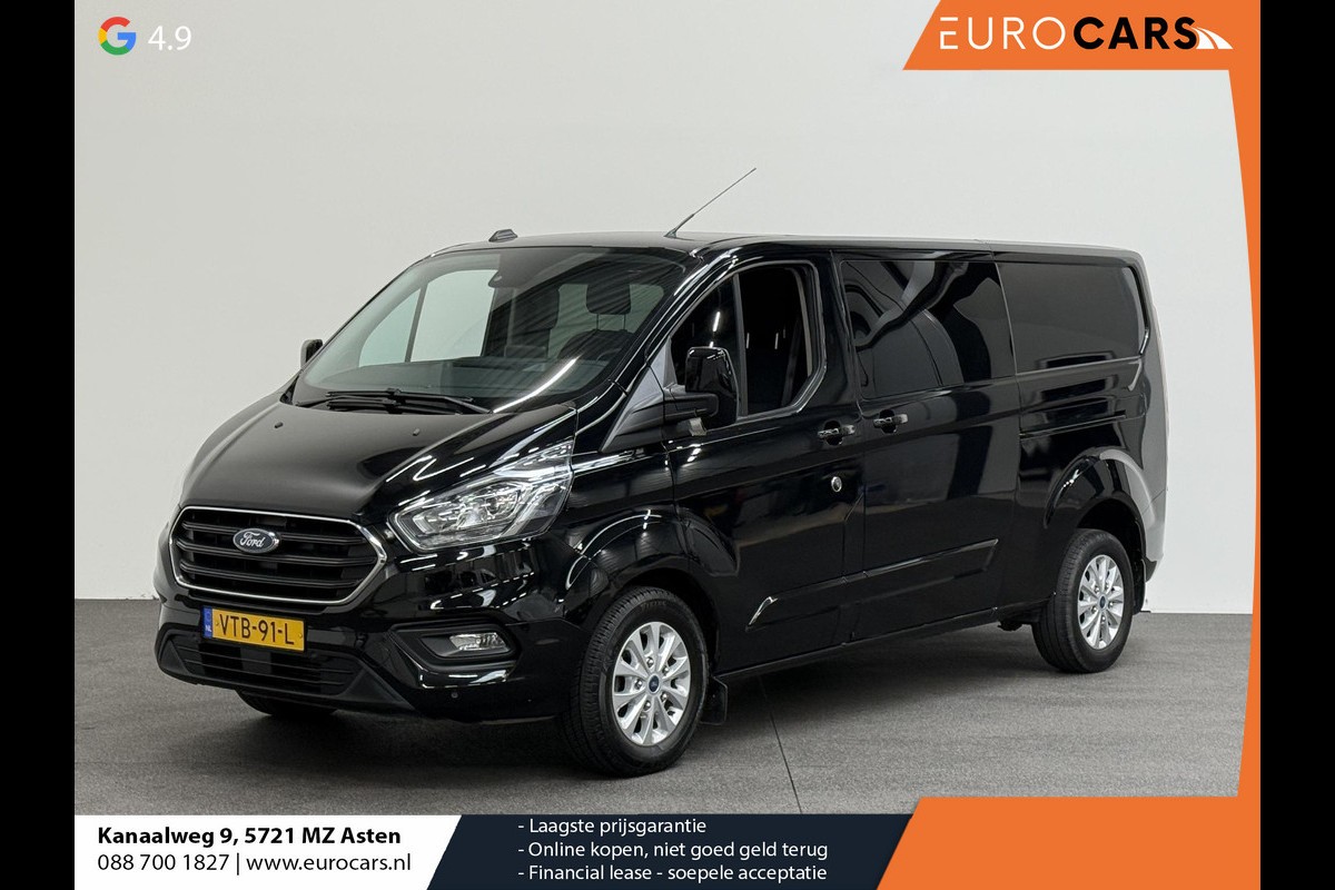 Ford Transit Custom 300 2.0 TDCI L2H1 Limited Dubbele cabine Automaat Navi Airco 2 Schuifdeuren Trekhaak PDC Carplay DAB