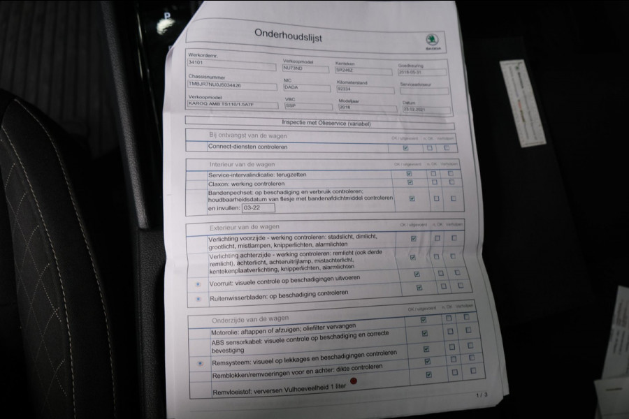 Škoda Karoq 1.5 TSI ACT Ambition Business Automaat - N.A.P. Airco, Cruise, Navi, PDC, Carplay, Trekhaak.