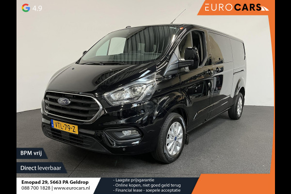 Ford Transit Custom 300 2.0 TDCI L2H1 Limited Dubbele cabine Navi Airco2 Schuifdeuren Trekhaak PCD Carplay DAB