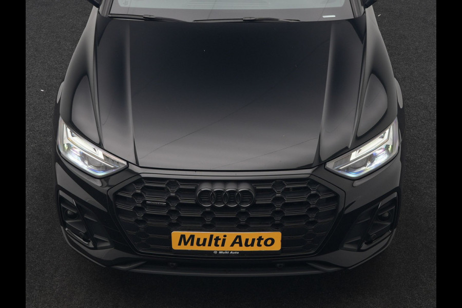 Audi Q5 50 TFSI e S edition PHEV 300pk Dealer O.H. | Trekhaak Af Fabriek | Camera | Lederen Sportstoelen Verwarmd | Sfeerverlichting | Keyless | Blis | Navigatie | DAB | 20"L.M | Virtual | Plug In Hybrid |