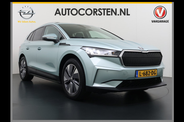Škoda ENYAQ iV 80 SOH 90% Panoramadak 3-Zone Ecc Adap.Cruise Camera Navi Apple Carplay Android Auto Pdc Stoel+Stuurverwarming Lmv Led Privacy Glas Keyless advanced Dodehoek detectie File assistent Verkeersbord detectie 1e Eigenaar Dealeronderhouden Origineel Nederlandse Auto