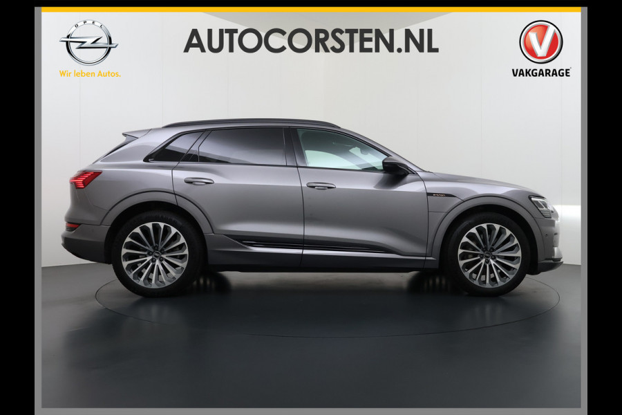 Audi e-tron 55 Quattro Advanced Edition Plus 95kWh Panoramadak Leder/Alcantara Adap.Cruise Camera Apple Carplay Android Auto Navi Ecc SOH 86 Elek.Stoelen+Memory+Verwarmd Elek.Achterklep Lmv 21" Keyless Privacy Glas Led DAB Dealeronderhouden Origineel Nederlandse Auto
