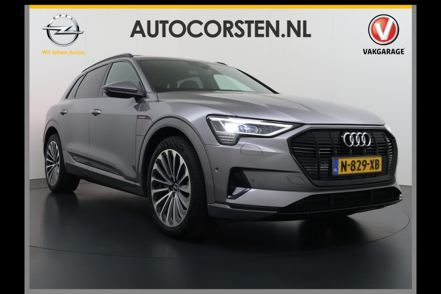 Audi e-tron 55 Quattro Advanced Edition Plus 95kWh Panoramadak Leder/Alcantara Adap.Cruise Camera Apple Carplay Android Auto Navi Ecc SOH 86 Elek.Stoelen+Memory+Verwarmd Elek.Achterklep Lmv 21" Keyless Privacy Glas Led DAB Dealeronderhouden Origineel Nederlandse Auto