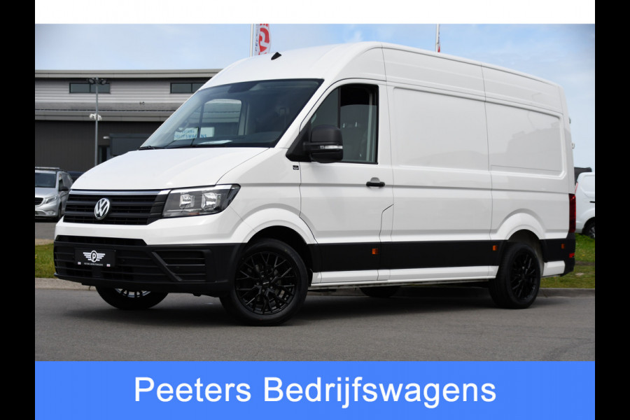 Volkswagen Crafter 35 2.0 TDI L3H3 PB Edition Cruise, Carplay, Sensoren, geveerde stoel, Trekhaak, 140pk, Automaat, Multimedia, Uniek!
