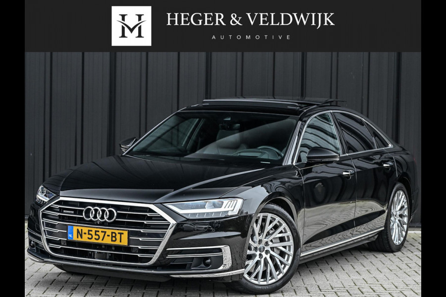 Audi A8 55 TFSI quattro Pro Line Plus 55 TFSI QUATTRO PRO LINE PLUS | LUCHTVERING | STANDKACHEL | VIRTUAL COCKPIT | LUCHTVERING | ADAPTIVE CRUISE | STOELVERWARMING EN -VENTILATIE | MASSAGE | 360 CAMERA | PANORAMADAK | LED | STUURVERWARMING | HEAD-UP | AMBIANCE INTERIEUR | SOFT-CLOSE |